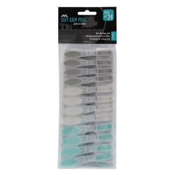 JVL Soft Grip Clothes Pegs, Pack of 24