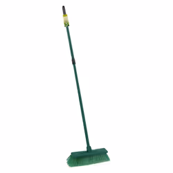 JVL Outdoor Hard Bristle Broom with Telescopic Handle