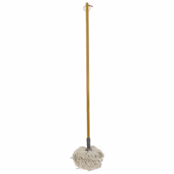 JVL 20-308 Retro Natural Bamboo Pure Cotton String Floor Mop
