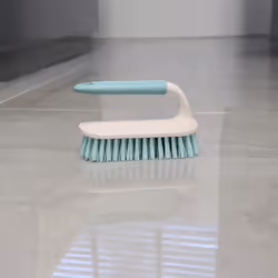 JVL Pro Clean Anti-Bacteria Scrubbing Brush with Handle, Blue, One Size