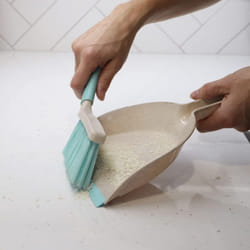 JVL Pro Clean Anti-Bacteria Mini Dustpan and Brush Set, Blue, One Size