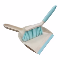 JVL Pro Clean Anti-Bacteria Mini Dustpan and Brush Set, Blue, One Size