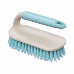 JVL Pro Anit-Bac Cleaning Essentials, Dust pan, Scrubbing, Dish Brush and Window Squeegee, Blue, One SizeÂ