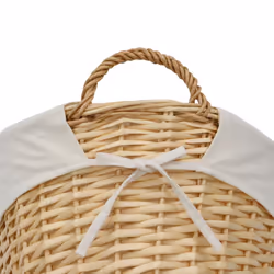Acacia Oval Willow Storage Basket-Honey