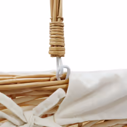 Acacia Rect Willow Shop Basket - Honey