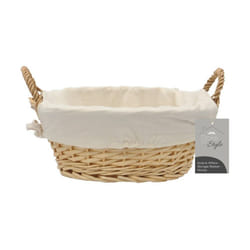 Acacia Round Willow Storage Basket-Honey