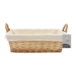 Acacia Rectangular Storage Basket- Honey