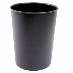 JVL Quality Vibrance Lightweight Waste Paper Basket Bin Plastic, Black