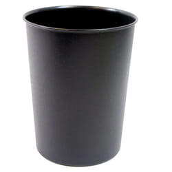JVL Quality Vibrance Lightweight Waste Paper Basket Bin Plastic, Black