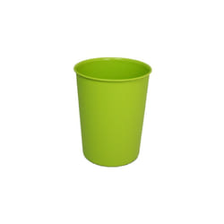 JVL Quality Vibrance Bright Green Lightweight Plastic Waste Paper Basket Bin
