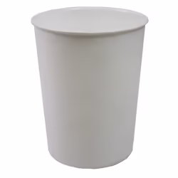 JVL Quality Vibrance Lightweight Waste Paper Basket Bin Plastic, White