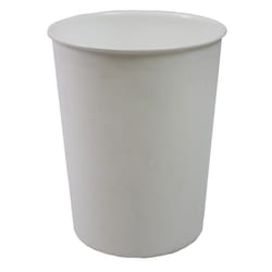 JVL Quality Vibrance Lightweight Waste Paper Basket Bin Plastic, White
