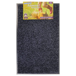 JVL Admiral Barrier Door Mat, Microfibre, Charcoal, 50 x 80 cm
