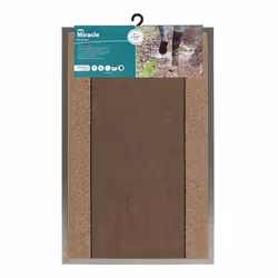 JVL Miracle Barrier Door Mat 60 x 90 cm Brown