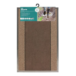 JVL Miracle Barrier Door Mat 60 x 90 cm Brown