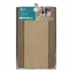 JVL Miracle Barrier Door Mat, Beige/Brown Stripes, 60 x 90 cm
