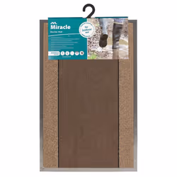JVL Miracle Barrier Door Mat 40 x 60 cm Brown