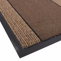 JVL Miracle Barrier Door Mat 40 x 60 cm Brown