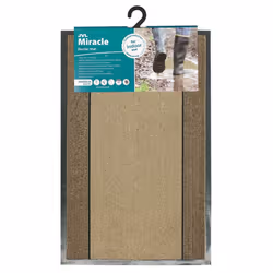 JVL Miracle Barrier Door Mat, Beige/Brown Stripes, 40 x 60 cm