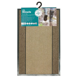JVL Miracle Barrier Door Mat, Beige/Brown Stripes, 40 x 60 cm