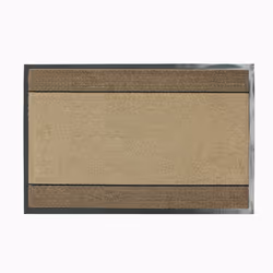 JVL Miracle Barrier Door Mat, Beige/Brown Stripes, 40 x 60 cm