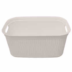 Loop 38L Laundry Basket - Ivory White