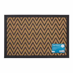 Vienna Heavy Duty Rubber Backed Scraper Entrance Door Mat-Zig Zag, 40 x 60 cm