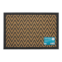 Vienna Heavy Duty Rubber Backed Scraper Entrance Door Mat-Zig Zag, 40 x 60 cm