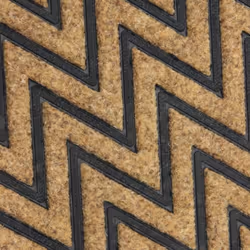 Vienna Heavy Duty Rubber Backed Scraper Entrance Door Mat-Zig Zag, 40 x 60 cm