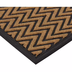 Vienna Heavy Duty Rubber Backed Scraper Entrance Door Mat-Zig Zag, 40 x 60 cm