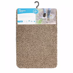 JVL Tanami Machine Washable Barrier Door Mat, Beige, 50 x 75 cm