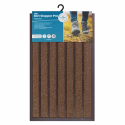 Dirt Stopper Pro Rectangular Scraper Entrance Door Mat, Brown, 45 x 75 cm