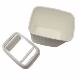 Loop 10L Push Top Bin - Ivory White