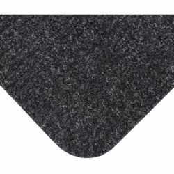 Delta Ribbed Lightweight Indoor Entrance Door Mat, Charcoal, 40 x 70 cm