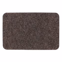Delta Ribbed Lightweight Indoor Entrance Door Mat, Brown, 40 x 60 cm