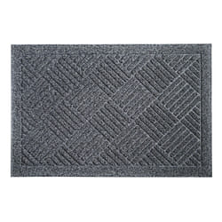 JVL Dirt Defender Scraper Door Mat 40 x 60 cm, Diamond, Grey