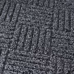 JVL Dirt Defender Scraper Door Mat 40 x 60 cm, Diamond, Grey