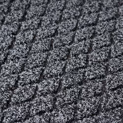 JVL Dirt Defender Scraper Door Mat 40 x 60 cm, Squares, Beige
