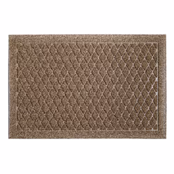 JVL Dirt Defender Scraper Door Mat 40 x 60 cm, Diamond, Beige