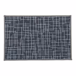 JVL Savio Machine Washable Door Mat, 40 x 60 cm, Grey, One Size