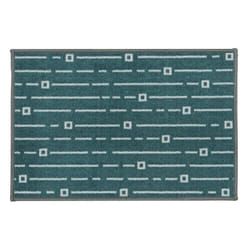 JVL Savio Machine Washable Door Mat, 40 x 60 cm, Teal, One Size