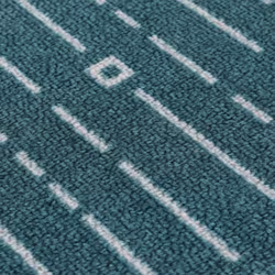 JVL Savio Machine Washable Door Mat, 40 x 60 cm, Teal, One Size