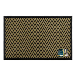 JVL Vienna Rubber Backed Scraper Doormat, 60x90cm, Zigzag
