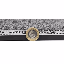 JVL Daisy PVC Pin Scraper Doormat, 45x75cm, Silver - Additional view 6