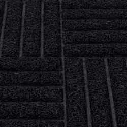 JVL Mud Grabber Spaghetti Scraper Doormat, 40x60cm, Black Square