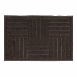 JVL Mud Grabber Spaghetti Scraper Doormat, 40x60cm, Brown Square