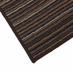 JVL Arona Machine Washable Latex Backed Doormat, 50x80cm, Brown