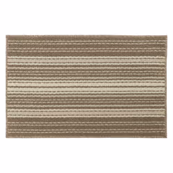 JVL Hubble Machine Washable Latex Backed Doormat, 50x80cm, Caramel