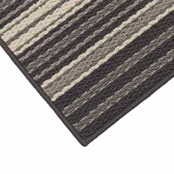 JVL Hubble Machine Washable Latex Backed Doormat, 50x80cm, Dusk