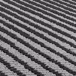 JVL Stellar Machine Washable Latex Backed Doormat, 40x70cm, Black